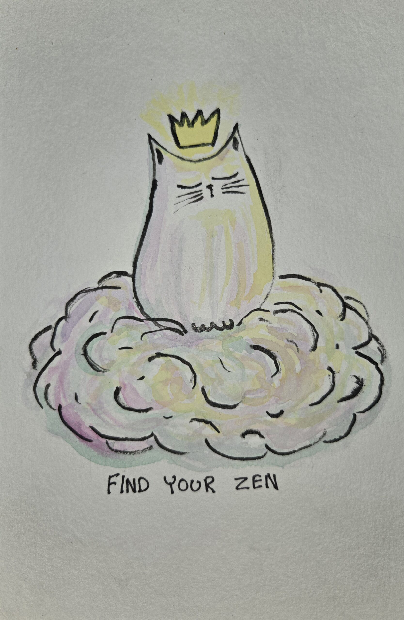 Find Your Zen Cat Comic